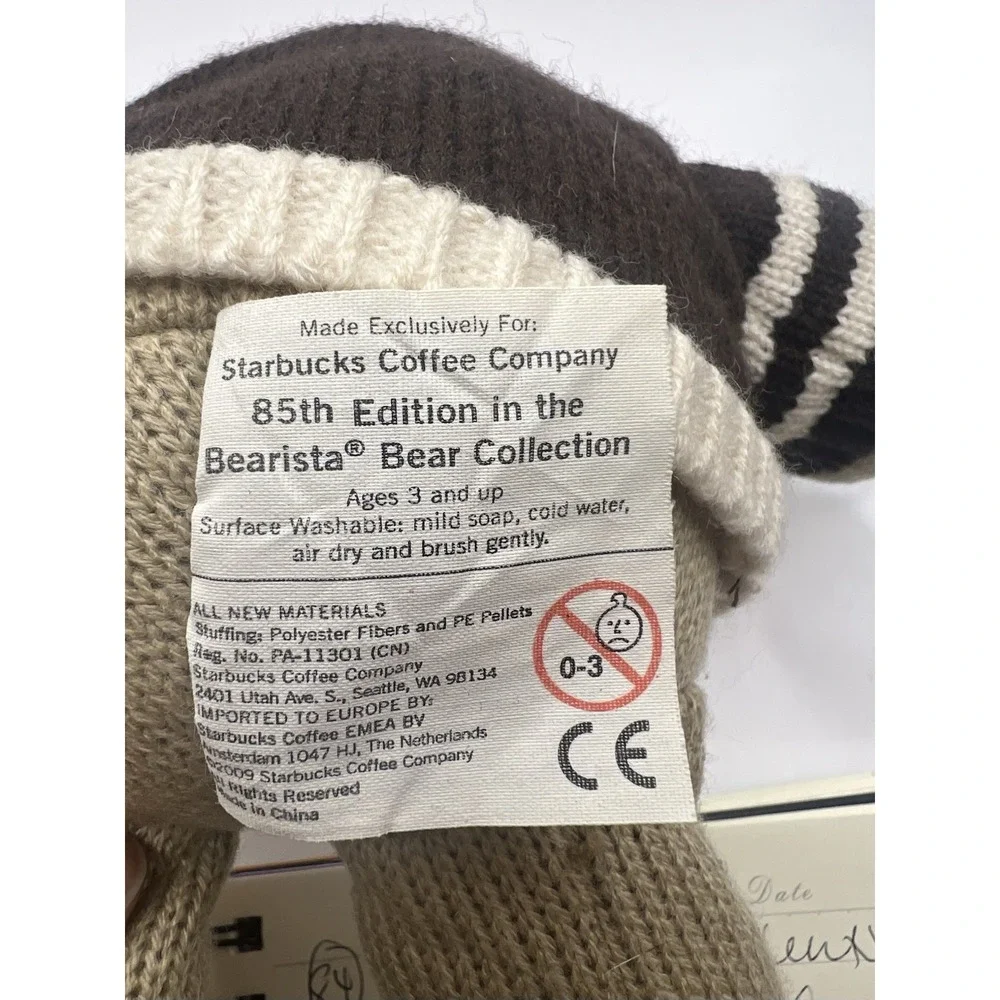 Starbucks‎ Coffee Co Bearista Bear Halloween Autumn 2009 85th Ed Plush Pumpkin